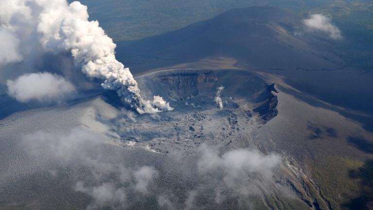 Japan’s Shinmoedake Volcano Erupts, Sending Ash Plume