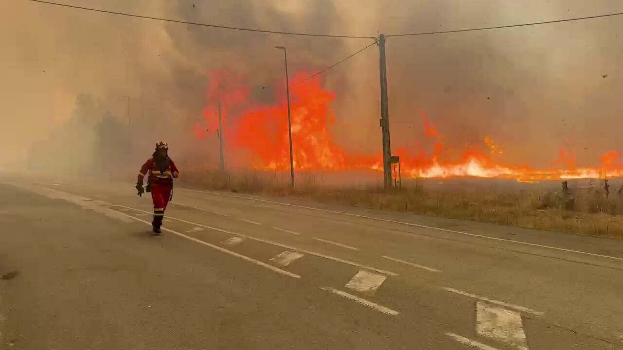 Spain: Man killed in wildfire as European heatwave intensifies; first fatality from dozens of wildfires that hit Spain