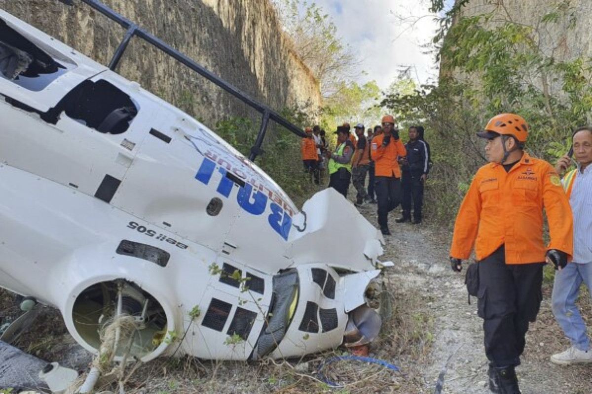 Helicopter Carrying Four People Crashed In Indonesia