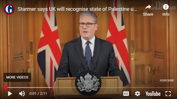 Roundup: Britain Recognises State Of Palestine Despite U.S. Objection