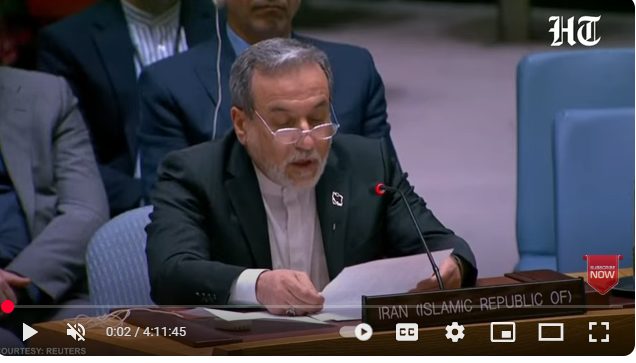 Iranian FM Says Reviving UNSC Resolutions “Unilateral Rewrite” Of Int’l Law