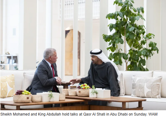 UAE, Jordan Reaffirm Support For Palestinian Rights