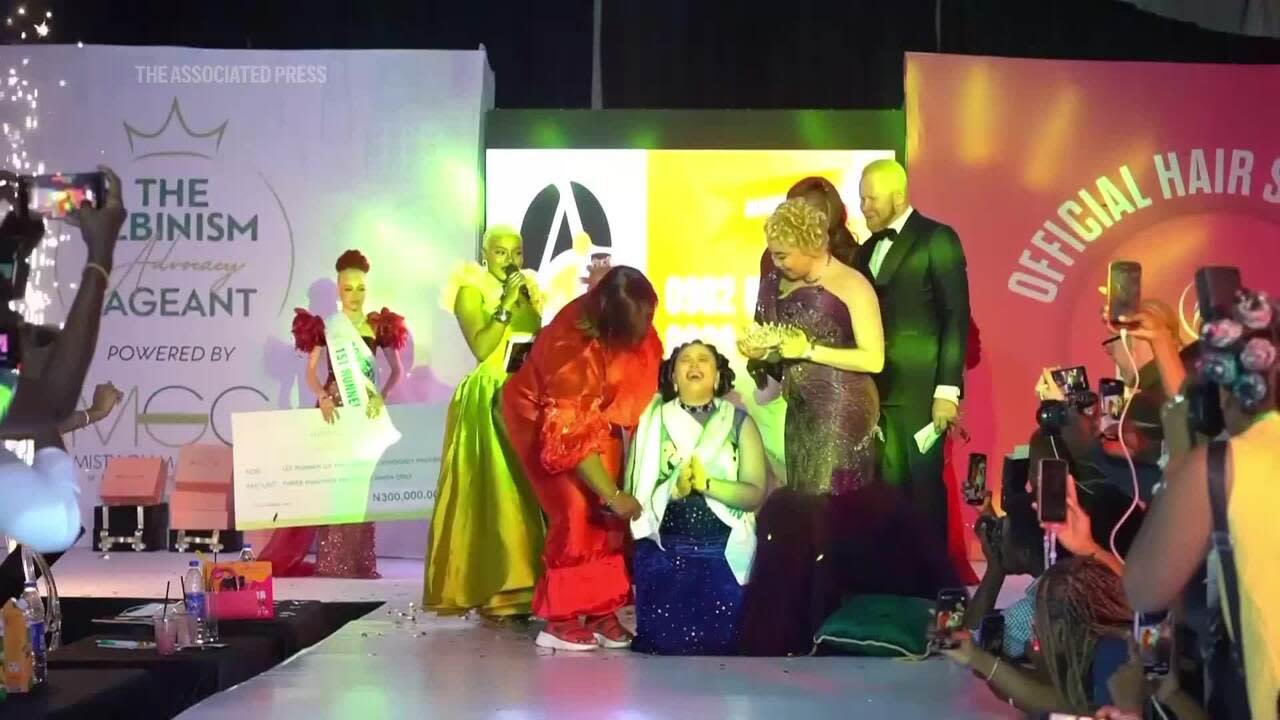 Nigeria’s albinism community gets its first beauty queen at advocacy pageant in Lagos