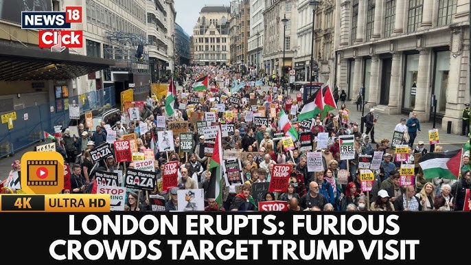 Thousands Protest In London Over Trump UK Visit