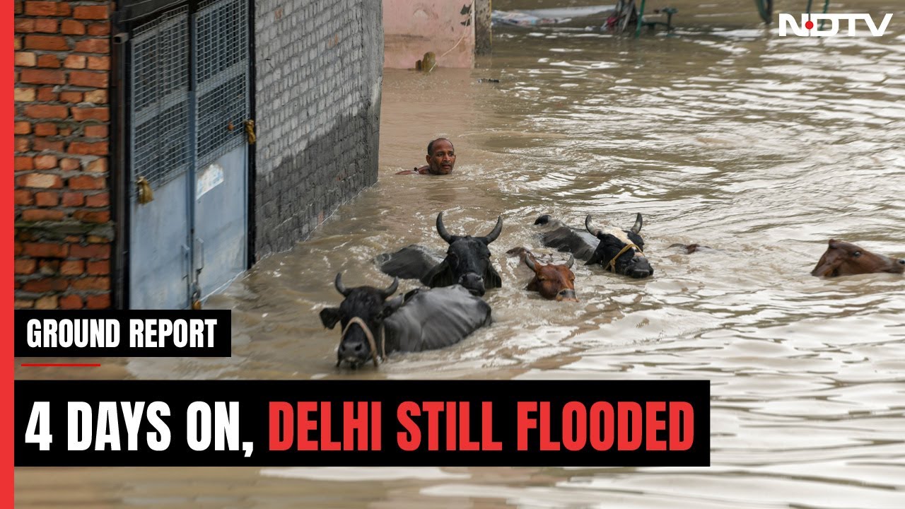Several Areas In Delhi Remain Flooded