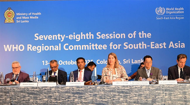 Sri Lankan Health Minister Elected Chair Of WHO’s 78th South-East Asia Regional Committee Session