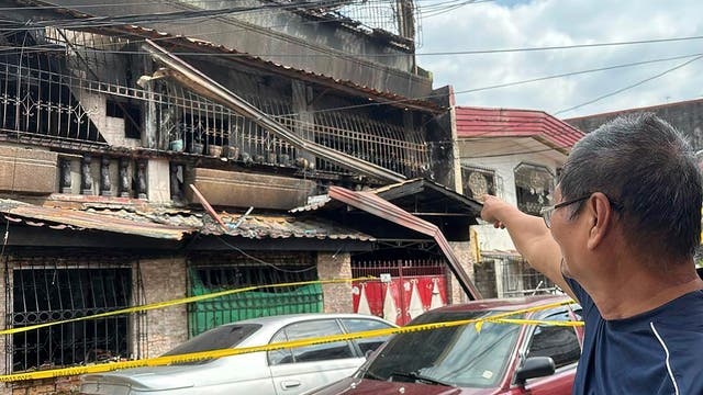 One Dead, One Wounded In Residential Fire In Philippine  Capital