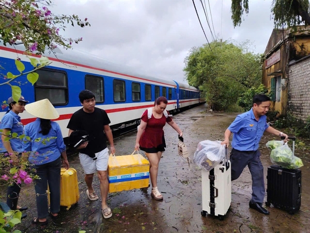 Flooding Halts North-South Rail Service In Vietnam