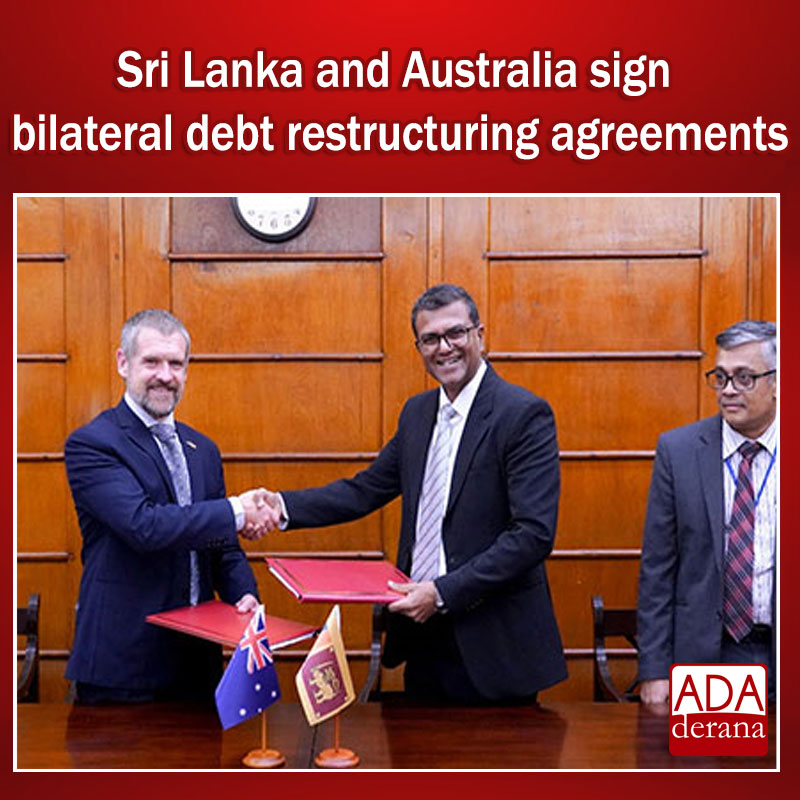 Sri Lanka, Australia Signed Debt Restructuring Agreements