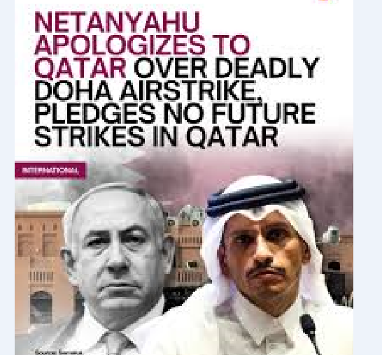 Israeli PM Apologises To Qatar For Deadly Airstrike; Qatar Reaffirms Mediation Role