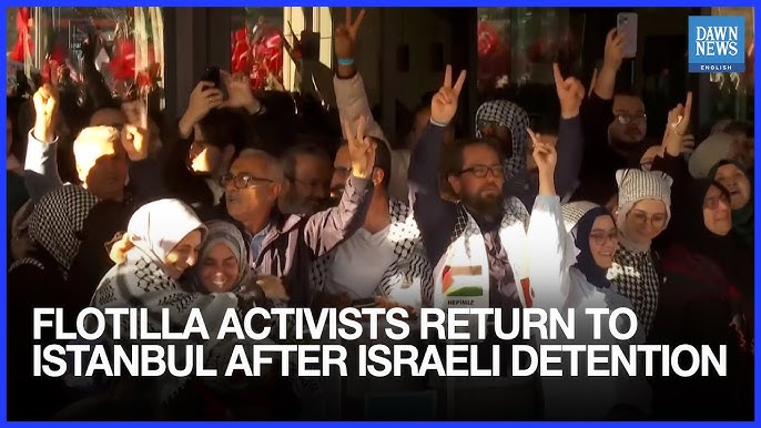 137 Gaza Flotilla Activists Arrived In Istanbul After Israeli Detention