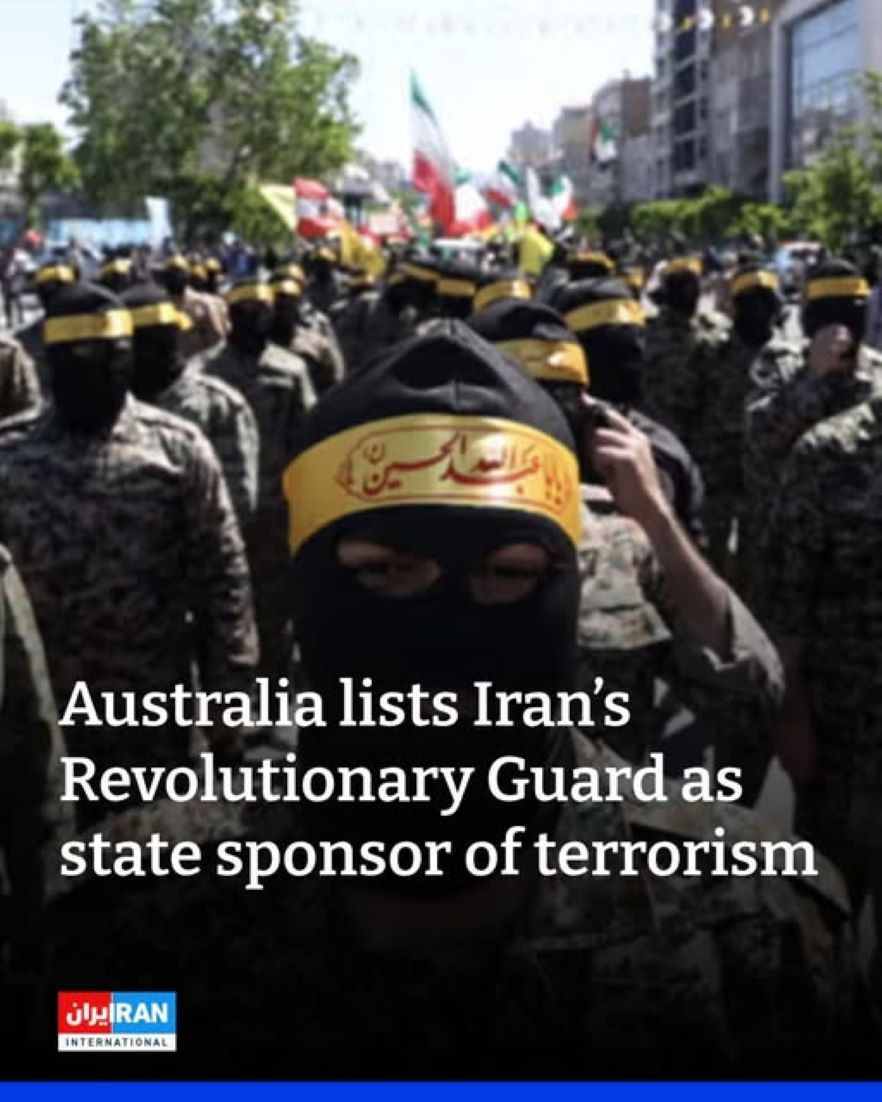 Iran Condemns Australia’s Designation Of IRGC As “State Sponsor Of Terrorism”