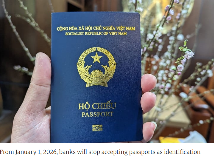 Vietnam banks to ban passport-based transactions
