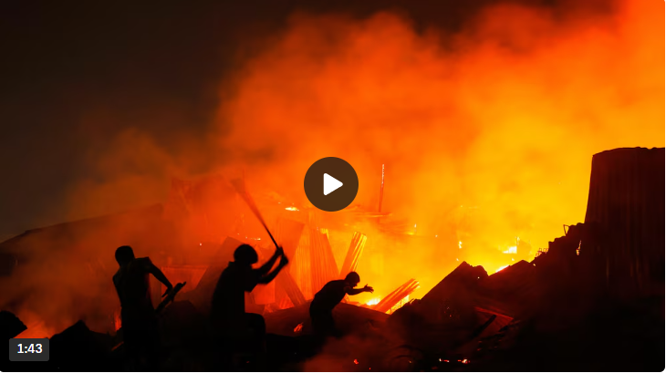 Massive Fire Gutted 1,500 Shanties In Bangladeshi Capital