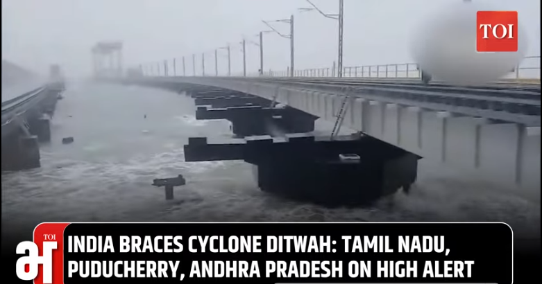 Indian States On High Alert In Wake Of Cyclone Ditwah