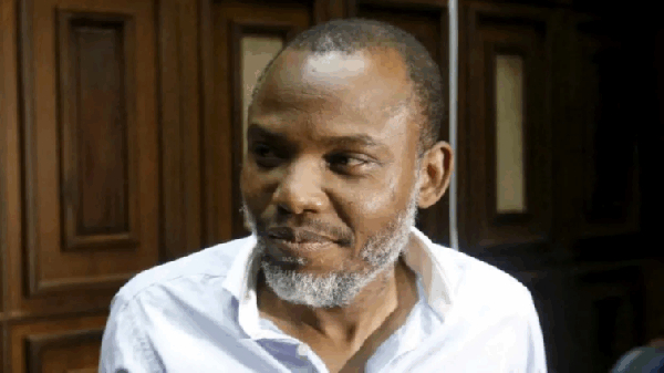 Nigerian separatist leader convicted on terrorism charges 10 years after he was first arrested