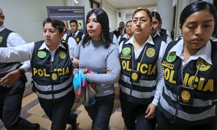 Peru issues international arrest warrant for ex-PM Betssy Chavez on coup charges; she is currently taking refuge in Mexico’s embassy