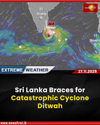 Sri Lanka Issues Red Alert As Deep Depression Intensifies Into Cyclone